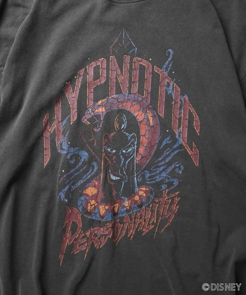 「Disney」 半袖Tシャツ M チャコールグレー メンズ
