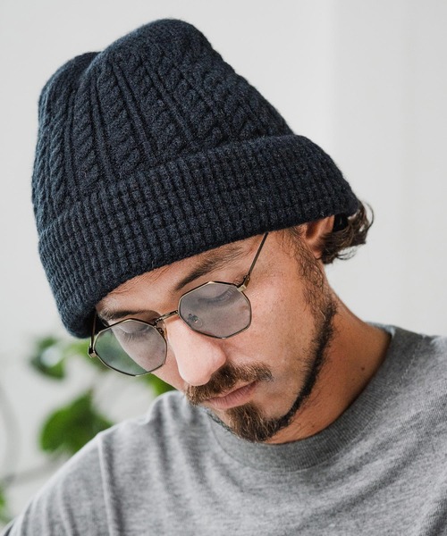 cameljee25　R&D.MCo　ニット帽 Magine（マージン） ニット帽 ニットキャップ mko12991-Cable Knit