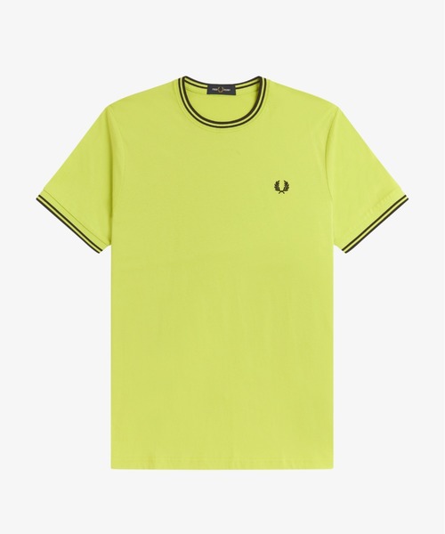 新品 タグ付き FRED PERRY フレッドペリー ライン入り 半袖 Tシャツ カットソー サイズ L /オレンジ系 レディース FRED PERRY - 新品 タグ付き FRED PERRY フレッドペリー ライン入り