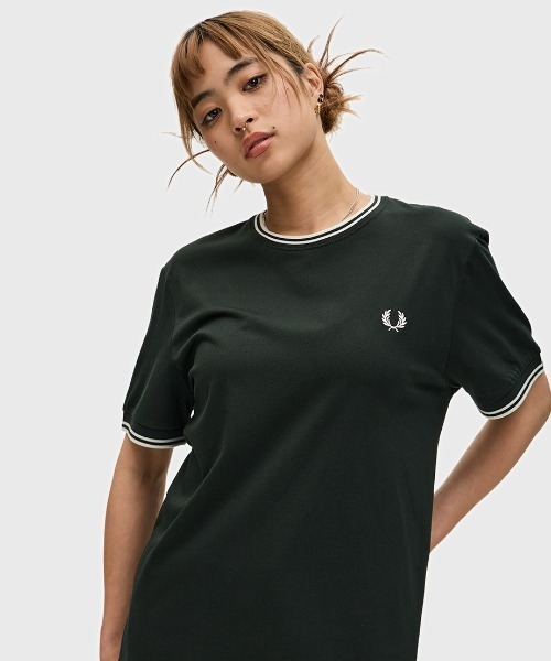 今季　FREDPERRY ツインティップTシャツ　ネイビー　新品タグ付　お値下げ FRED PERRY tシャツ Twin Tipped T-Shirt／ティップラインT