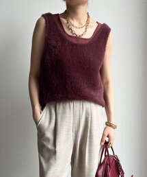 ニット セーター 前後2WAYシャギーニットタンクベスト レディース｜ZOZOTOWN Yahoo!店