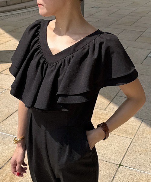 JENNE」 オールインワン SMALL ブラック レディース : ZOZOTOWN