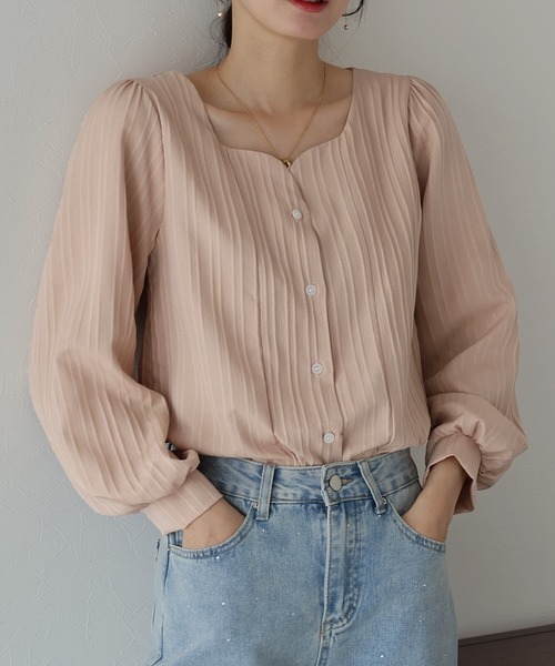 「BLUEEAST」 長袖ブラウス MEDIUM ホワイト レディース