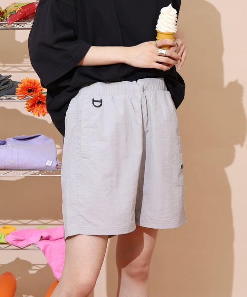 NERDY ハーフパンツ パンツ 短パン スモールロゴウーブンハーフパンツ