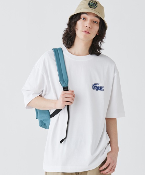 「LACOSTE」 半袖Tシャツ 2 ブラック メンズ