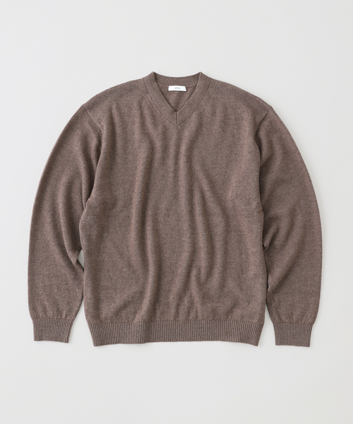 ATON（エイトン） セーター ニット LINEN WOOL BRUSHED V-NECK SWEATER