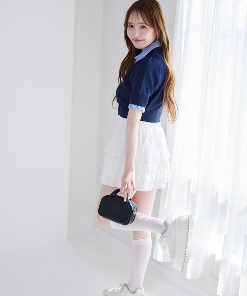 ニット セーター 「再入荷」レイヤード襟付きポロニット レディース | one after another NICE CLAUP | 11