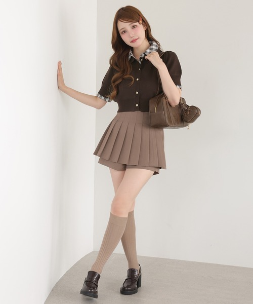 ニット セーター 「再入荷」レイヤード襟付きポロニット レディース | one after another NICE CLAUP | 15