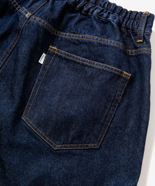 「rehacer」 加工デニムパンツ MEDIUM ブラック メンズ