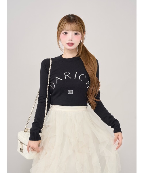 Darich ニット セーター DARCHロゴニットトップス レディース