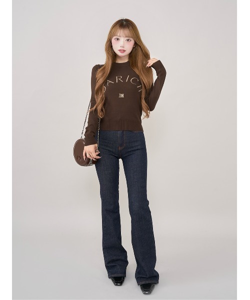 DARCHロゴニットトップス ダーリッチ Darich DARCHロゴニットトップス （グレー