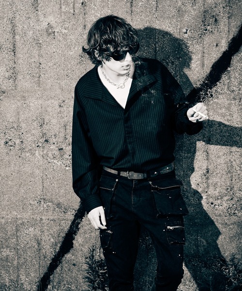 glamb（グラム） シャツ Suit Fabric High Neck Shirt / スーツ