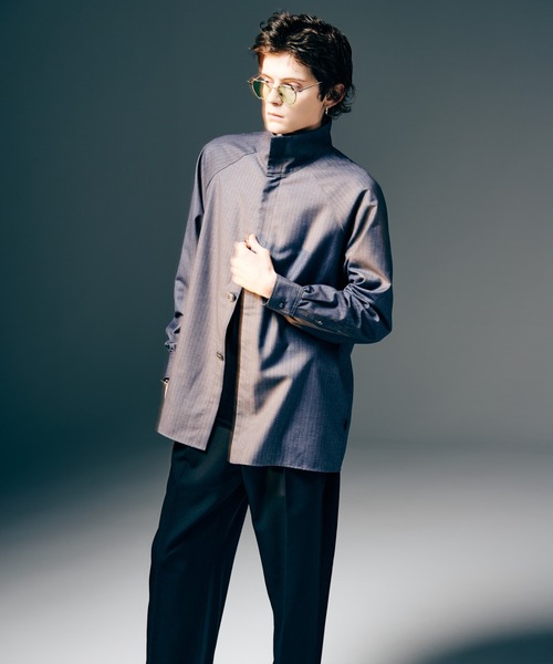 glamb（グラム） シャツ Suit Fabric High Neck Shirt / スーツ