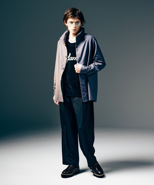 glamb（グラム） シャツ Suit Fabric High Neck Shirt / スーツ