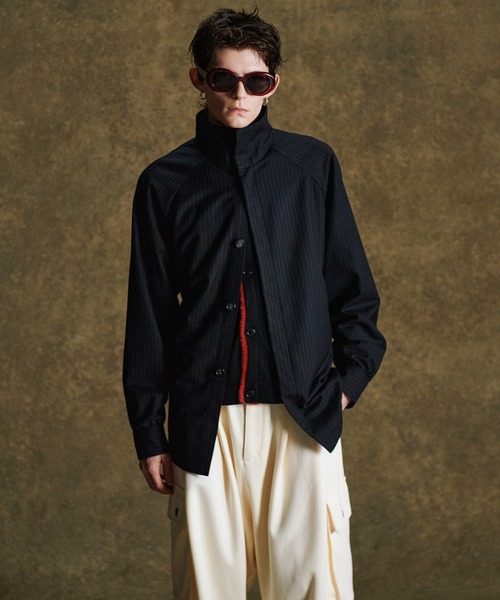 glamb（グラム） シャツ Suit Fabric High Neck Shirt / スーツ