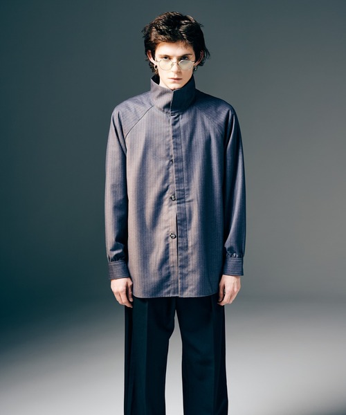 glamb（グラム） シャツ Suit Fabric High Neck Shirt / スーツ