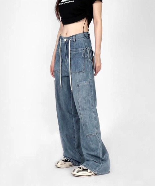[me+em select] Denim брюки SMALL голубой женский 