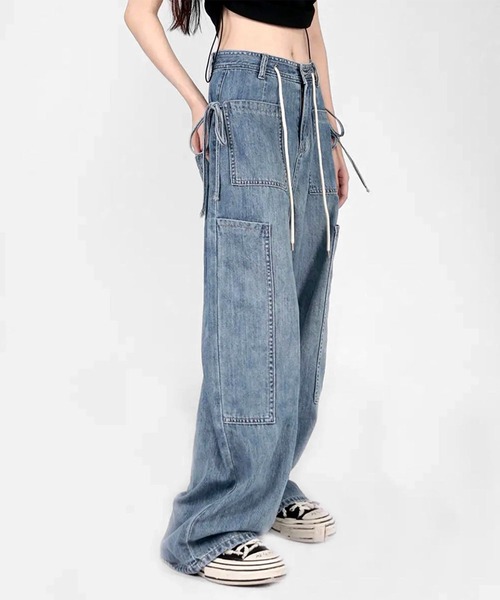 [me+em select] Denim брюки SMALL голубой женский 