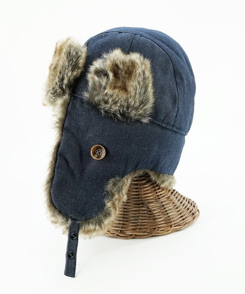 Ruben キャップ 帽子 DENIM FLIGHT CAP/デニムフライトキャップ メンズ