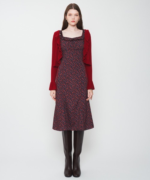 DEICY（デイシー） ワンピース ヴィンテージローズフリルワンピース