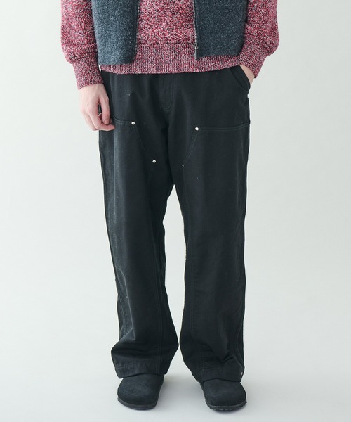 ORCIVAL パンツ | コットンカツラギ ダブルニーイージーパンツ