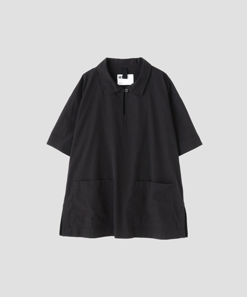 「MHL.」 半袖シャツ 2 ブラック レディース_画像5