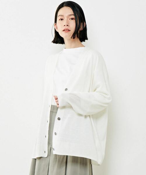 「MELROSE claire」 ニットカーディガン FREE ブラック レディース_画像5