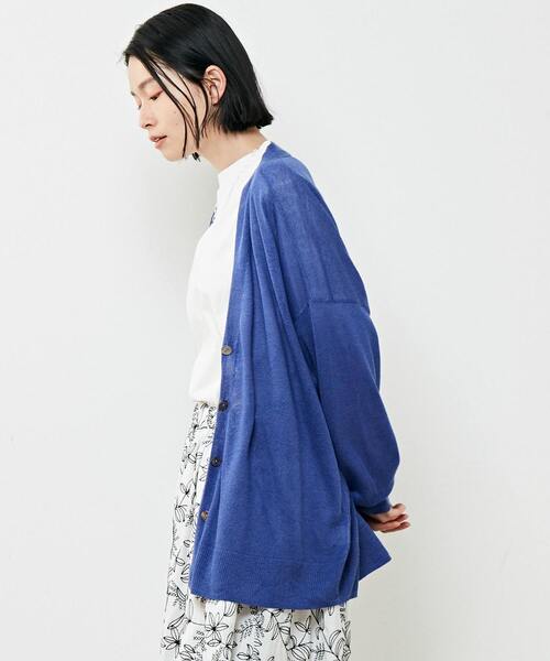 「MELROSE claire」 ニットカーディガン FREE ブラック レディース_画像7