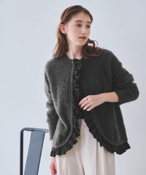 united arrows フォックスカシミヤ ポケット カーディガン フォックスカシミヤ ポケット カーディガン