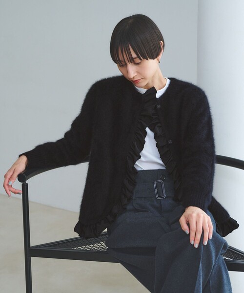 united arrows フォックスカシミヤ ポケット カーディガン フォックスカシミヤ ポケット カーディガン