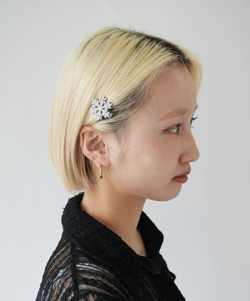 Port（ポート） ヘアピン 「 」 スノーフレーク 雪の結晶 ビジュー