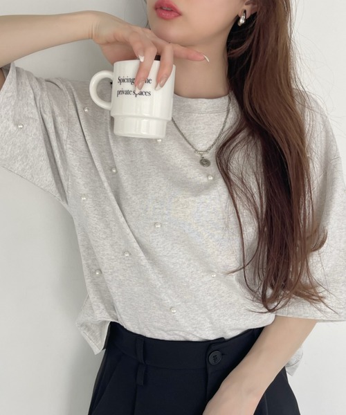 「Ada.」 半袖カットソー FREE オートミール レディース_画像5