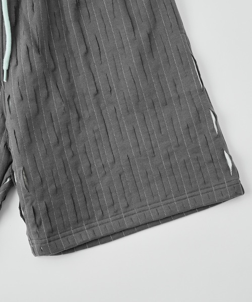 パンツ PAS UNE MARQUE DOUBLE-PANELLED DISTRESSED SHORT 504 メンズ レディース_4