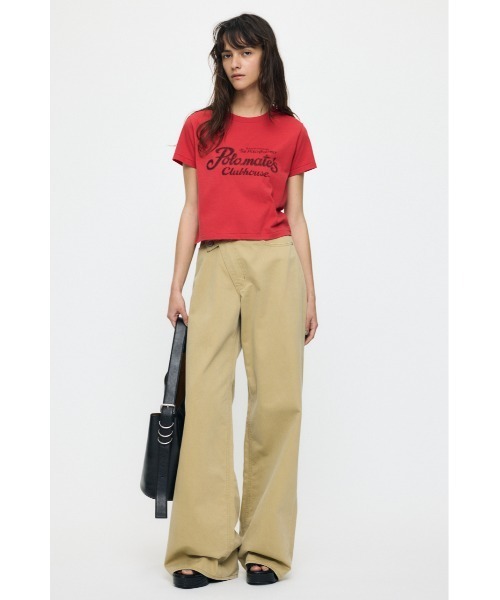 MOUSSY(マウジー) チノパン CROSS CHINO WIDE STRAIGHT レディース MOUSSY(マウジー) チノパン CROSS CHINO WIDE STRAIGHT レディース