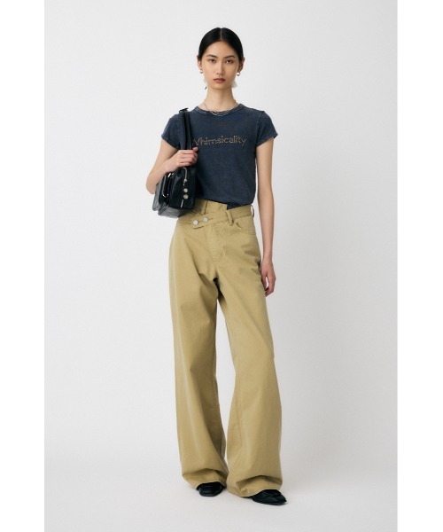 MOUSSY（マウジー） チノパン CROSS CHINO WIDE STRAIGHT レディース
