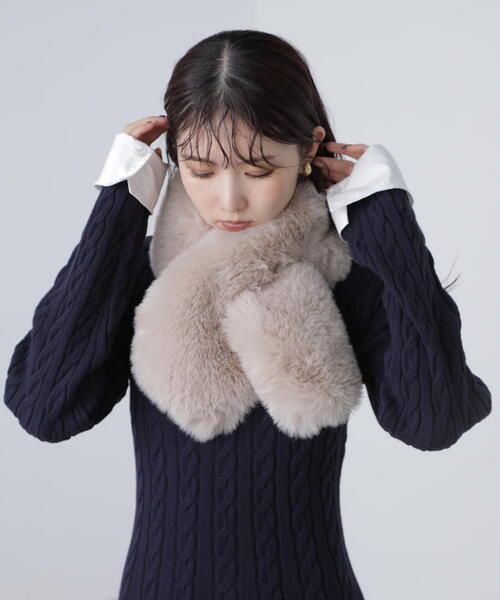 FREE'S MART（フリーズマート） マフラー ストール フェイクファーティ