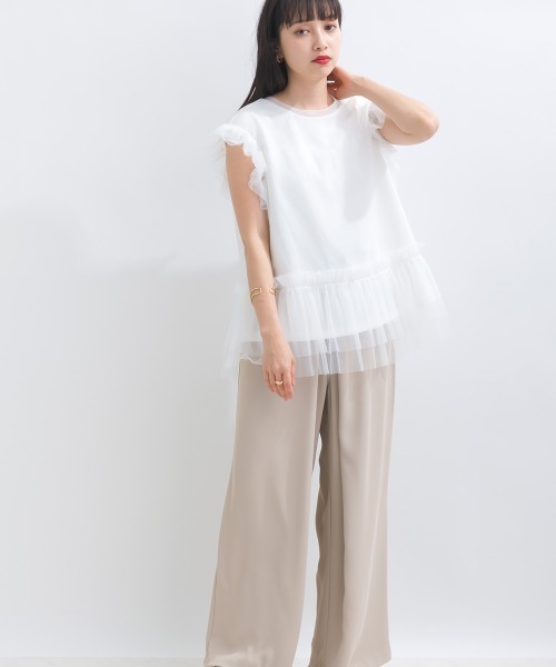 「terrace」 ノースリーブトップス MEDIUM イエロー レディース_画像9