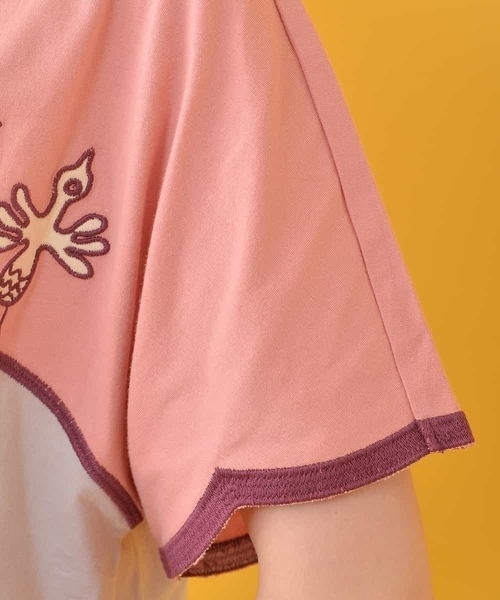 「Jocomomola」 半袖カットソー 40 ピンク レディース_画像7