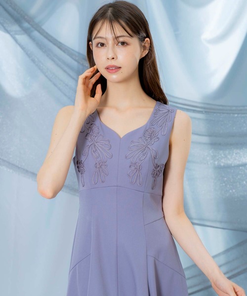 「NOELA」 ノースリーブワンピース S グレー レディース_画像5