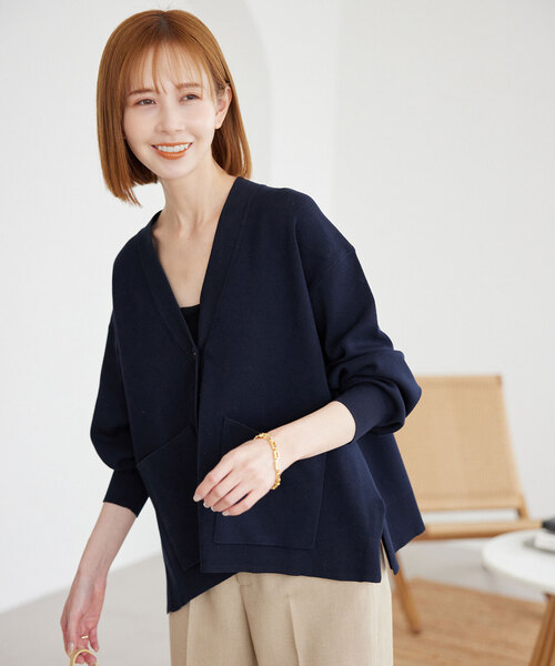 SLOBE IENA（スローブイエナ） ニットカーディガン FREE ホワイト