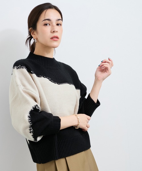 「LE CERCLE par rope'」 長袖ニット FREE ブラック系その他 レディース_画像4