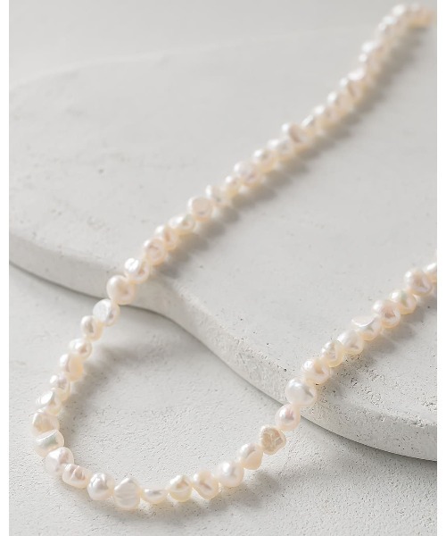 ネックレス 淡水バロックパールマンテルネックレス レディース
