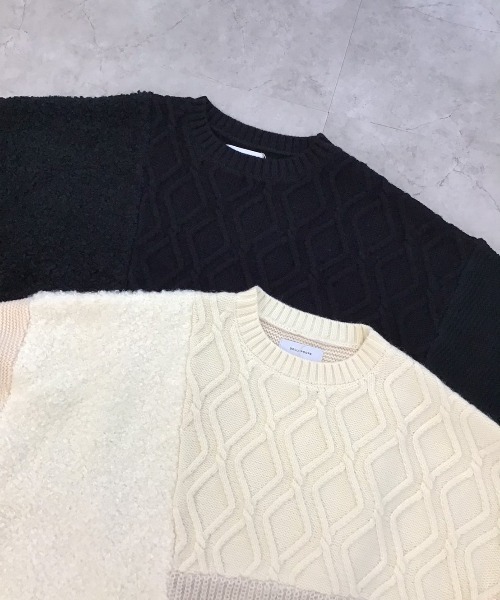 「DOLLUPOOPS」 長袖ニット 38 アイボリー レディース_画像7