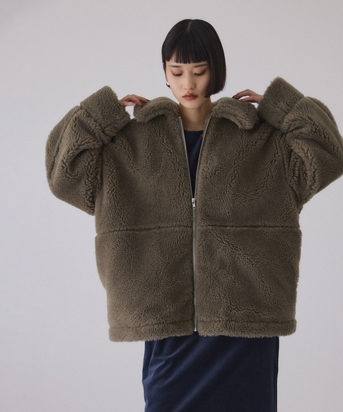 ADAM ET ROPE'（アダムエロペ） ブルゾン アウター スウィッチングボア