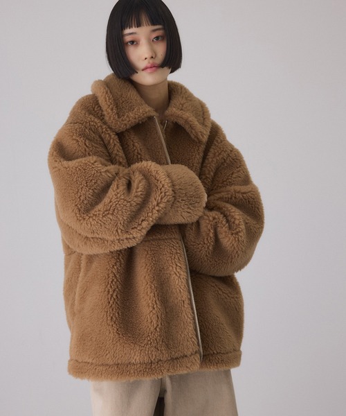 ADAM ET ROPE'（アダムエロペ） ブルゾン アウター スウィッチングボア