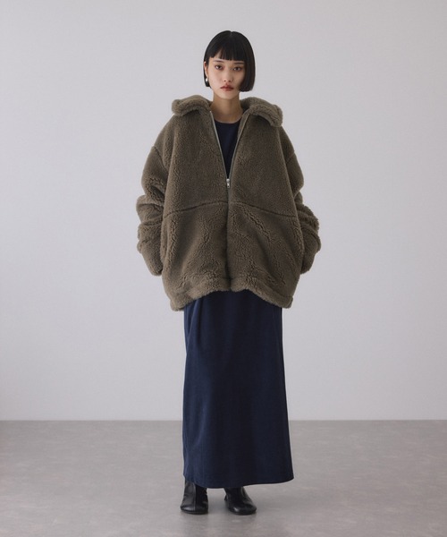 ADAM ET ROPE'（アダムエロペ） ブルゾン アウター スウィッチングボア