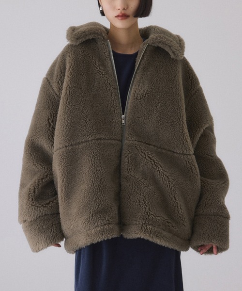 ADAM ET ROPE'（アダムエロペ） ブルゾン アウター スウィッチングボア