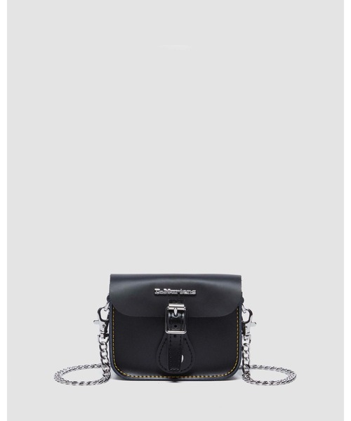 ✨極美品✨ドクターマーチン ショルダーバッグ サコッシュ レザー ブラック Dr.Martens（ドクターマーチン） ショルダーバッグ - ブラック