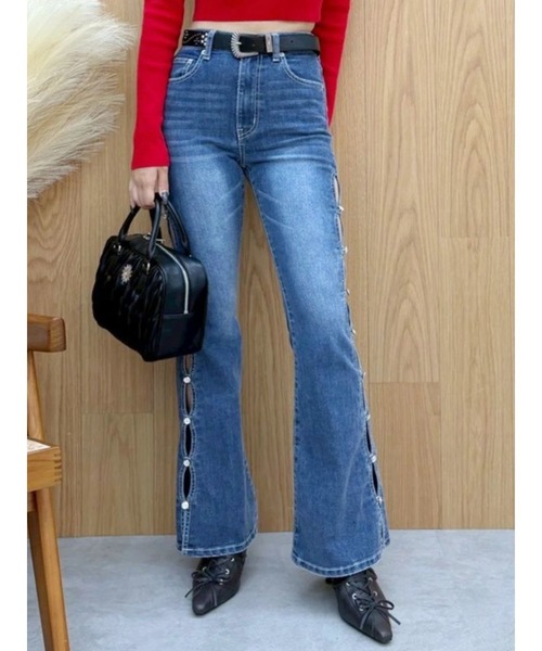 EVRIS フレアデニム EVRIS（エヴリス） ジーンズ デニム デニムパンツ 「完売色再入荷