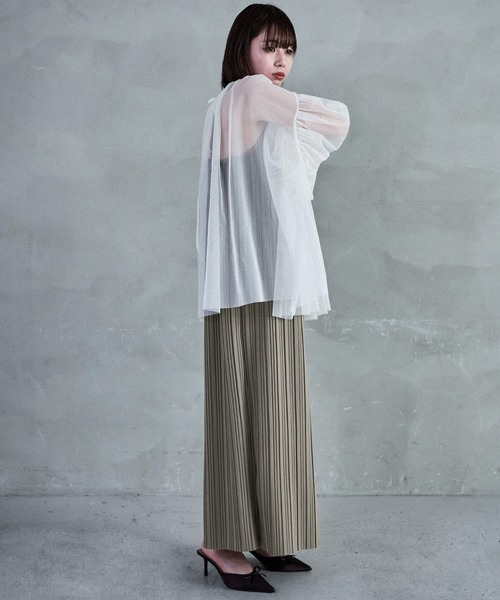 「Fashion Letter」 キャミソールワンピース M ベージュ レディース_画像4